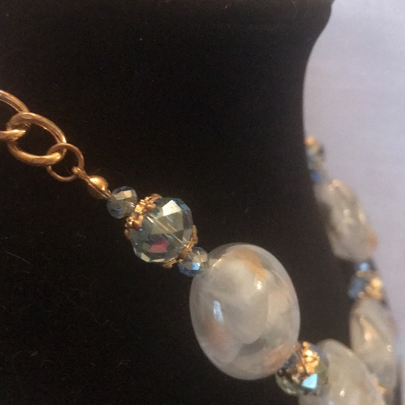 Bundle lot 6 retro glam style statement beaded collar/choker necklace - Picture 13 of 16